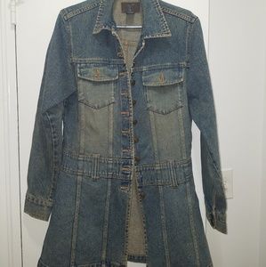 Long jean jacket
